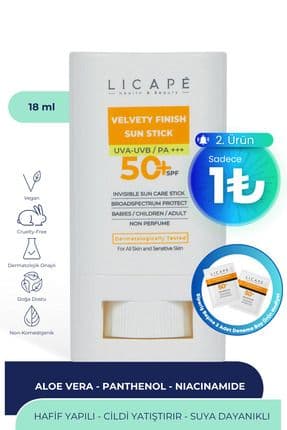 Yüksek Koruma Suya Dayanıklı Tüm Yaş Grubuna Uygun Stick 50 Faktör Güneş Kremi 18 ml