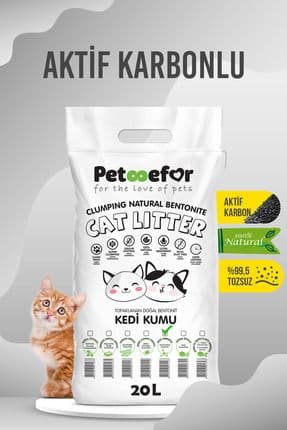 20 LT Aktif Karbonlu Kedi Kumu