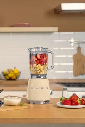 50's Style Retro Krem Smoothie Blender Blf03creu
