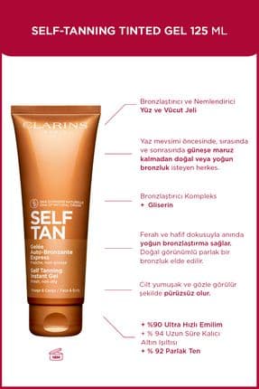 Self Tanning Instant Gel 125 ml Bronzlaştırıcı Jel