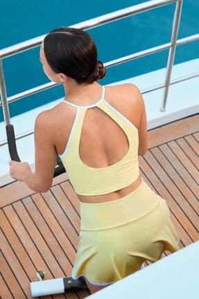 Halter yaka piping Comfortlux tank top