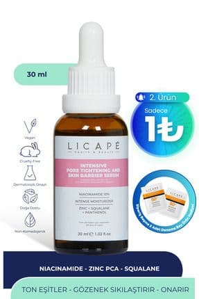 Gözenek Sıkılaştırıcı ve Cilt Bariyeri Güçlendirici Niacinamide %10 Serum 30ml