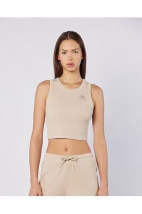 Leda Tank Kadın Bej Regular Fit Atlet