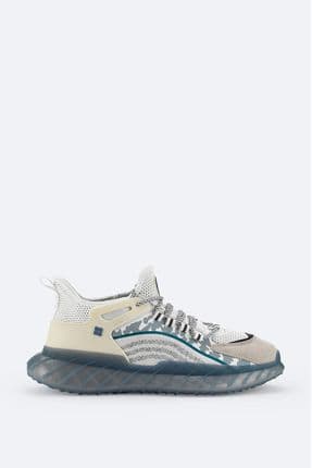 Erkek Gri Esnek Taban Sneaker Ayakkabı A32y8004
