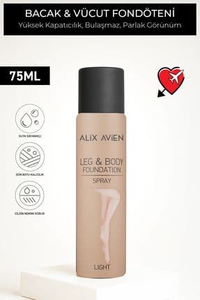 Bacak Fondöteni Light Bronzlaştırıcı Etkili Çatlak Ve Görünümü Önleyici Sprey Fondöten 75 ml