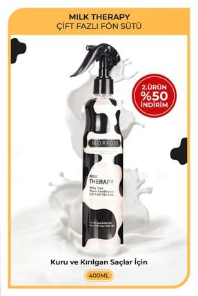 Milk Therapy Çift Fazlı Saç Bakım Fön Sütü 400 ml - Besleyici, Koruyucu Etki