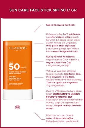 SUN STICK SPF50 17G-Yüksek Korumalı Stick Güneş Kremi SPF50+