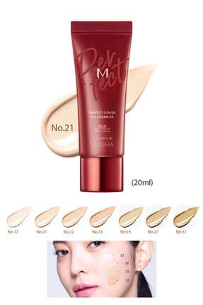 Yüksek Kapatıcı ve Cilt Bakım Etkili Yeni Nesil BB Krem M Perfect Cover BB Cream RX SPF42+++ (No.21)