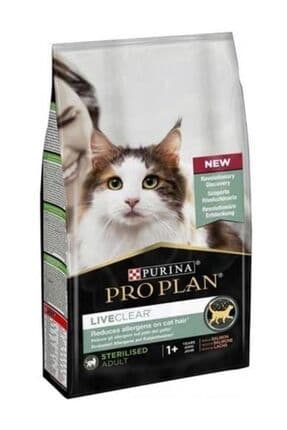 Liveclear Somonlu Alerjen Azaltan Kısırlaştırılmış Kedi Maması 1,5 Kg