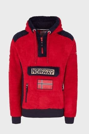 Kapüşonlu Yarım Fermuarlı Outdoor Polar Sweat Erkek Sweat Gymclasssherco