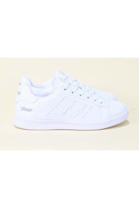 N 15306 Beyaz Unisex Ortopedik Sneakers Günlük Yürüyüş Spor Ayakkabısı