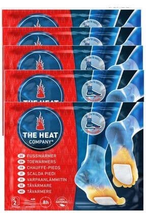 10 Lu (5 ÇİFT) Paket 8 Saat Yapışkanlı Bireysel Ayak Isıtıcı Theheatcompany Toewarmers, Fusswarmers