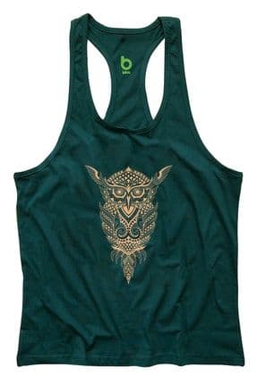 Owl Fitness Gym Tank Top Sporcu Atleti