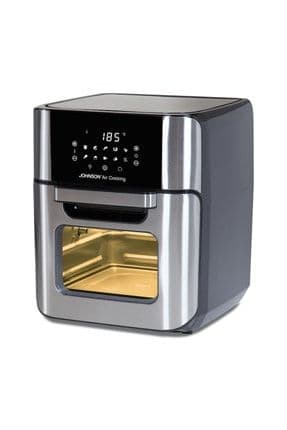 Aircooking Döner Hazne 10 Ön Ayarlı Dijital 12 Litre Kapasiteli 1800 W Sıcak Hava Fritözü Siyah