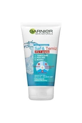Saf Ve Temiz 3 Ü 1 Arada Okaliptus Peeling Maske 50ml