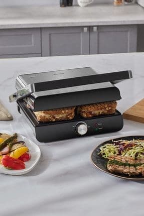 Grilliant 1346h Döküm Plakalı Tost Ve Izgara Makinesi Inox 2000 W