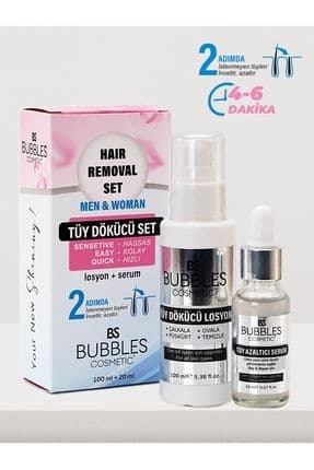 Tüy Dökücü Krem Ve Tüy Azaltıcı Serum Ikili Set Set 100ml Unisex
