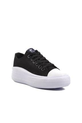 Po-30088 Siyah-beyaz Kadın Sneaker
