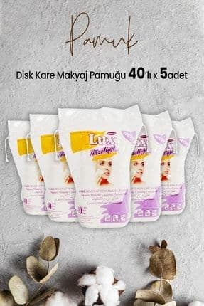 Disk Kare Makyaj Pamuğu 40' lı x 5 Adet